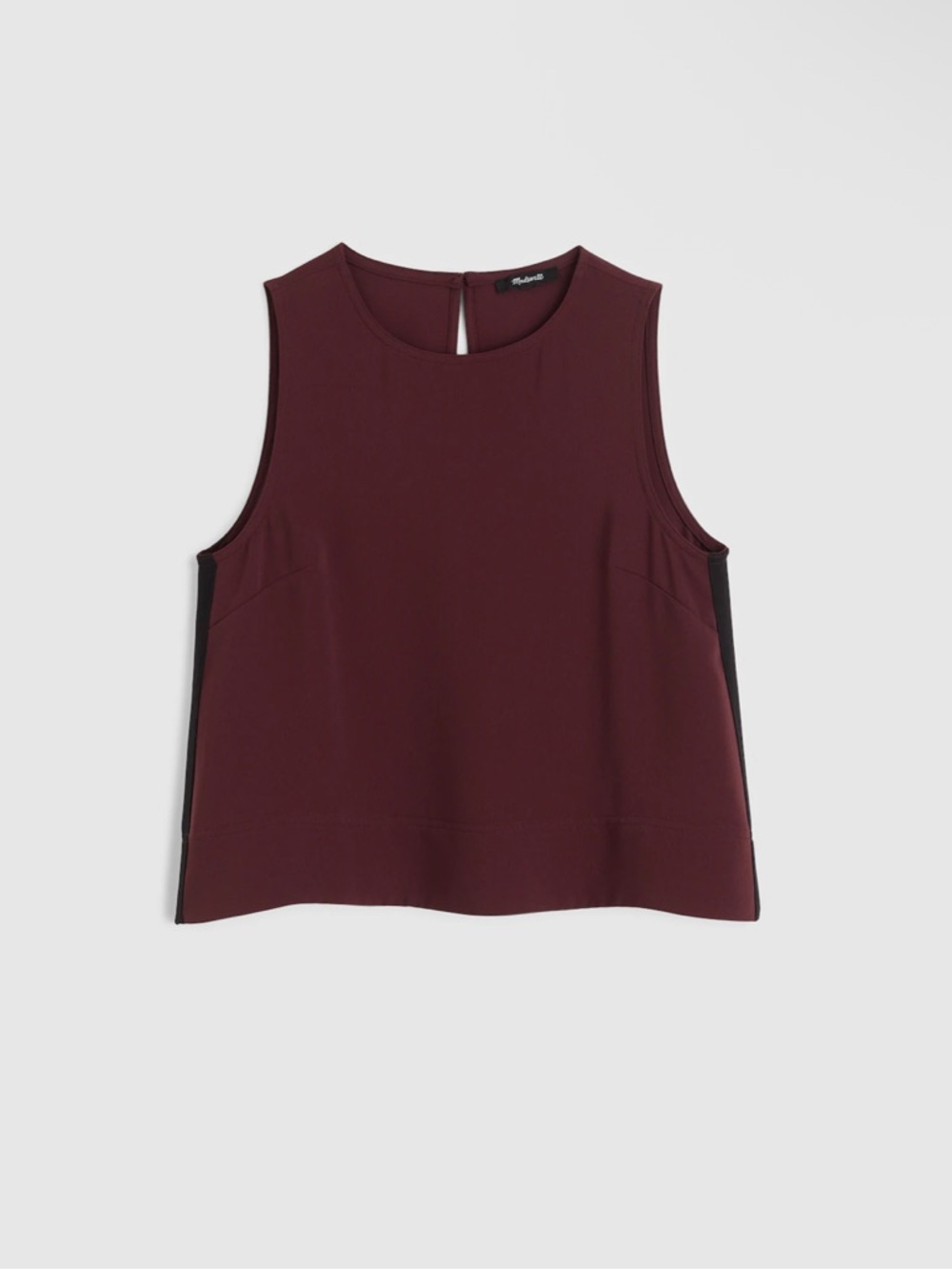 NWT Madewell Shell Tank top Size X-Small in Chocolate Raisin - NY861 - Picture 3 of 14